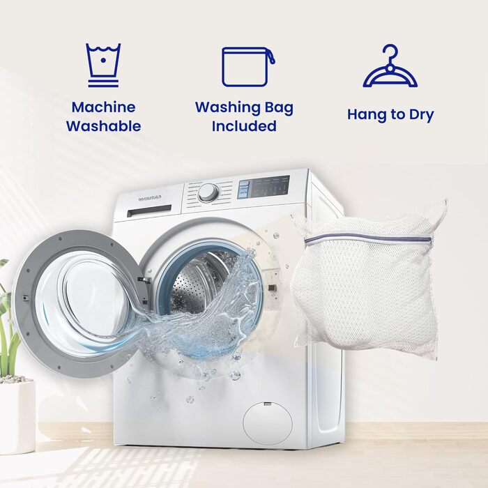 Подушка для ванни, швидковисихаюча, велика сітчаста подушка для тіла, з мішком для білизни та петелькою, біла