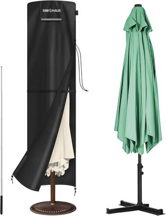 Чохол для парасольки 4м, захисний чохол для парасольки/ампельного парасольки, 400см Ø, захист від УФ, Oxford Fabric, 280x70/70см