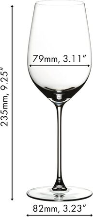 Бокали RIEDEL Veritas Riesling/Zinfandel 2 шт. Кришталеві, для вина Ріслінг/Зінфандель, для посудомийної машини