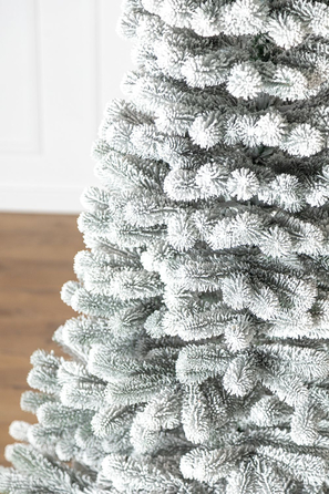 Ялинка лита 'Президентська' конусна ЗАСНІЖЕНА 2,10м