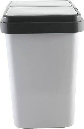 Двомісний сміттєвий бак axentia, сірий, об'ємом близько 23 л