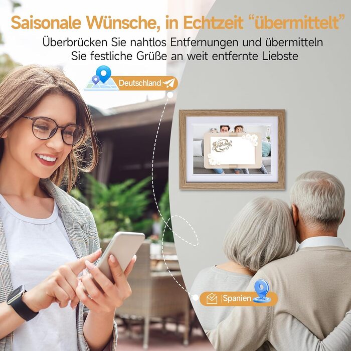 Роллеї Smart Frame WiFi 1010: Цифровий фоторубіж з Wi-Fi, 10,1