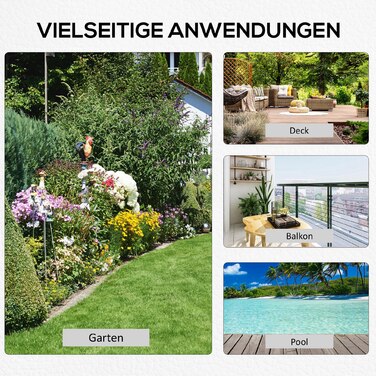 Підставка для парасольки, 13 кг, квадратна, утримувач для парасольки, вага парасольки, стійка для парасольки діаметром трубки 35/38/48 мм, для балкона, тераси, саду, чорного кольору