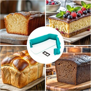 Силіконова форма для випічки тортів з антипригарним покриттям (з скляною основою XL) (Квадратна форма)