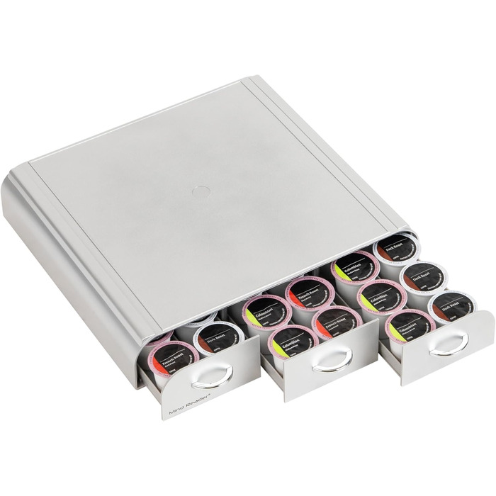 Організатор для капсул кави Mind Reader TRAY6-WHT - 36 місць, сумісний з K-Cup, CBTL, Verismo, Dolce Gusto