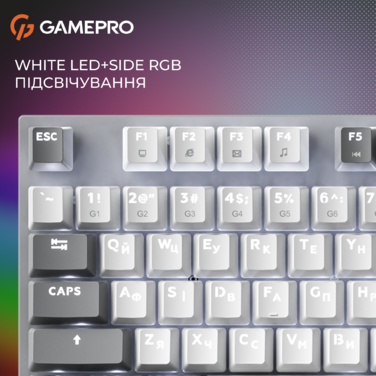 Дротова механічна клавіатура GamePro Genesis Metallic (MK144G) 100% Red switches