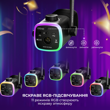 USB мікрофон Fifine AM9W