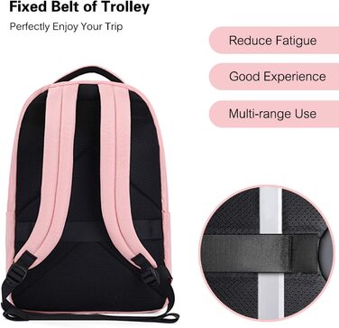Рюкзаки FANDARE Жіночий шкільний рюкзак Шкільна сумка для дівчаток з USB-ранцем Підлітковий дорожній рюкзак 15,6-дюймовий ноутбук Денні рюкзаки для студентів Офіс Щоденне дозвілля Водонепроникний поліестер (рожевий)