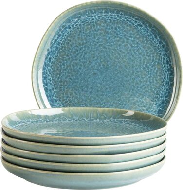 Кавовий сервіс MÄSER Cordelia (12 шт.) з високоякісного фарфору, 6 чашок та 6 блюдець, колір Sand Grün