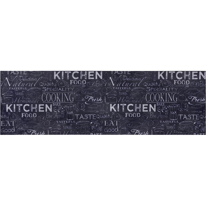 Килимова доріжка Hanse Home Cook 150х50 см чорний Kitchen Food