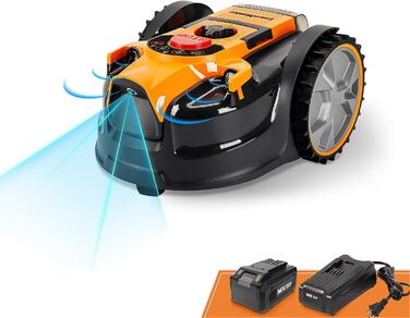 Робот-газонокосарка LawnMaster VBRM16 OcuMow для газонів до 100 м², самохідний, бездротовий, акумуляторний 24В 4.0Ah Li-Ion