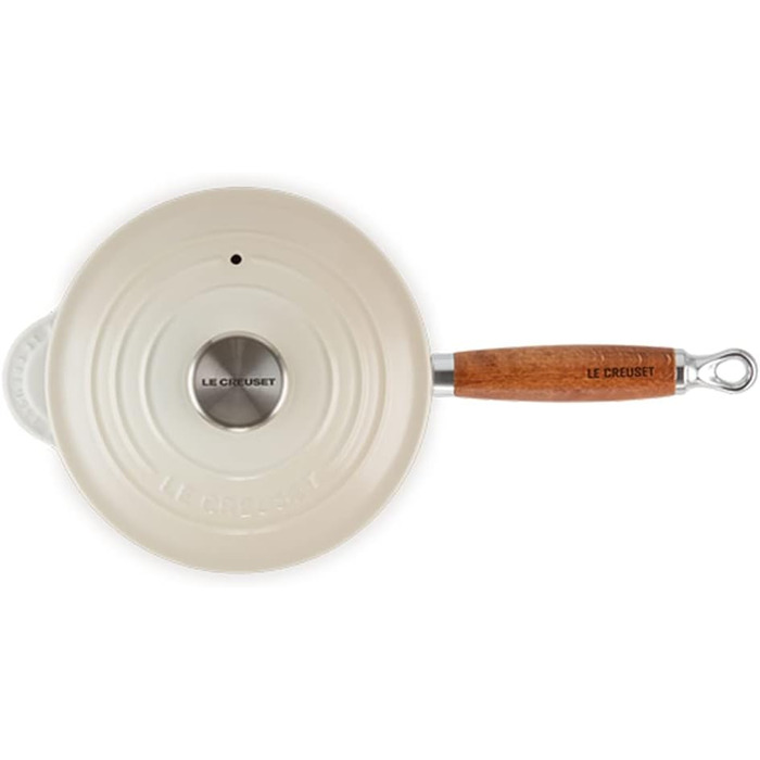 Форма для випічки Le Creuset Profitopf з дерев'яним ручками, 18 см, білий колір меренги