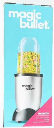 Міксер Magic Bullet, 200 Вт, компактний і простий, легко чиститься, MBR03, сірий базовий пакет