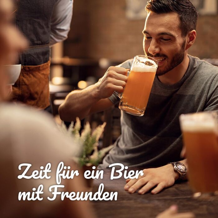 Пивний кухоль 0.5л з персональним гравіюванням - подарунок чоловікові на День народження, День батька, ювілей. Напис на замовлення. Для Pils, Craft Beer