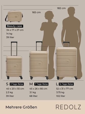 Чохол жорсткий REDOLZ XL 77см Поліпропілен 4 Подвійні котушки та TSA Основи 11