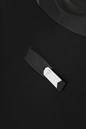 Набір валіз Beibye з тканини, чорний: ручна, з кишенями та розширенням