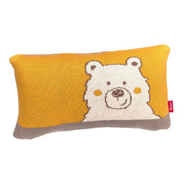 В'язана подушка SIGIKID 39450, дитяча подушка Forest Fox для дівчаток і хлопчиків, рекомендована з народження (гірчично-жовтий / сіро-коричневий)