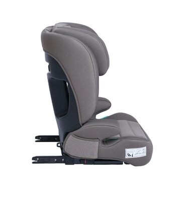 Дитяче крісло/автокрісло Novi Baby James Premium i-Size ISOFIX, від 3,5 до 12 років, від 100 до 150 см, регулюється до бустера, регульований по висоті підголівник, знімна спинка (сіро-коричнева)