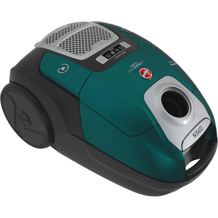 Пилголом Hoover HE520 Allergy з мішком 3,5 л, тихий (69 дBA), автоматична система видалення мішка, фільтр EPA, насадка для тварин