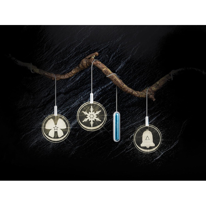 KRINNER Lumix Highlights LED-підсвічування настільне, акрил, блакитний cosmic, 76020