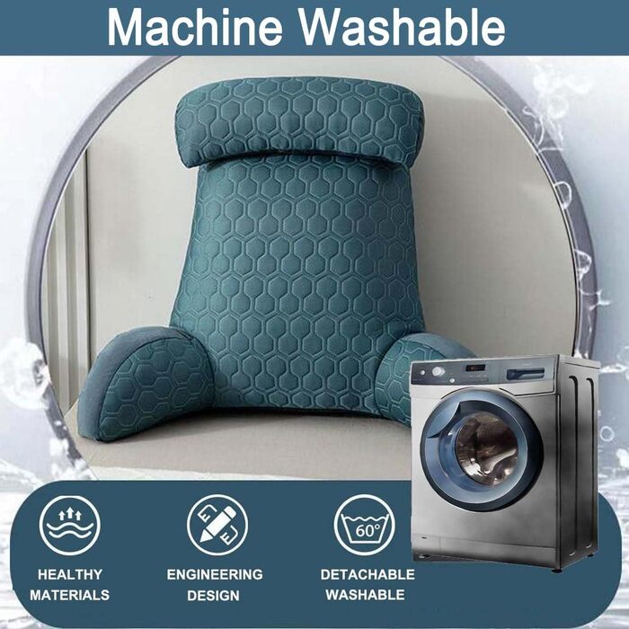 Підлогове крісло-мішок Kongdson для читання, рожеве: м'яке велике крісло з підлокітниками, портативна спинка, знімний підголівник для читання, відпочинку, перегляду телевізора, ігор, з можливістю прання