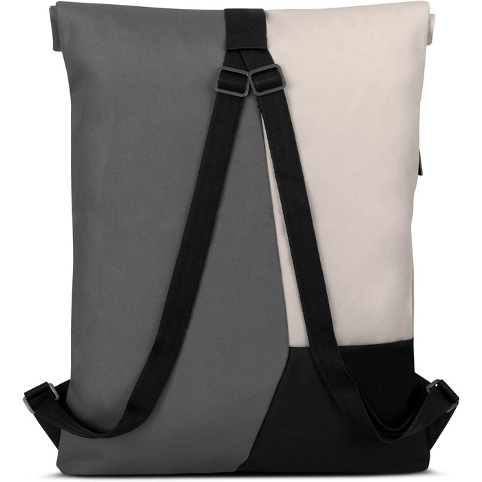 Рюкзак Johnny Urban для жінок і чоловіків - Oskar - Сучасна спортивна сумка Rolltop для спорту та подорожей - Протиугінний рюкзак - водовідштовхувальний пісок/сірий