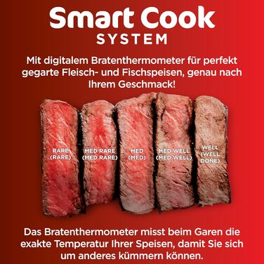 Мультигриль Ninja MAX 6-в-1 з фритюрницею, 3.8л, сірий/срібний, DG551EU