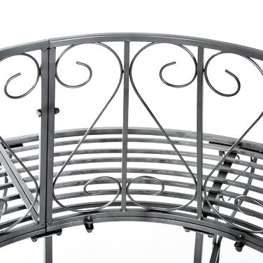 Садова банкетка Baumbank Rundbank 360° - кругла банкетка з металу, діаметром 160 см. Ідеально підходить для саду або тераси.