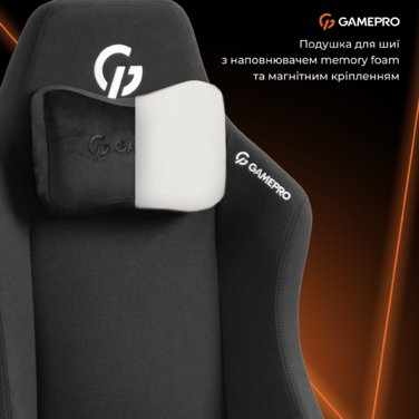 Крісло ігрове GamePro GC775B Fabric Black