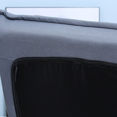 Крісло, поворотне, з регульованою спинкою, з імітацією шкіри, сталевий каркас, сіре, 62 x 70 x 95 см