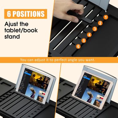 Підставка для ванни Artmalle: складаний бамбуковий столик з тримачем для книги та келиха, мильниця в подарунок, для розслаблення та читання, чорний