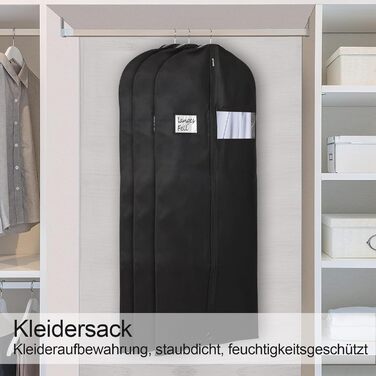 Чохли для одягу BOMEI PACK (60x160 см) - 4 шт. Захисні мішки для костюмів, піджаків та суконь.