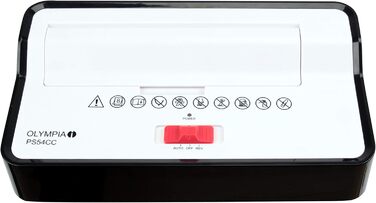 Шредер для документів Olympia PS 54 CC Profi Aktenvernichter – безпека P4, різений ніж, 8 аркушів, для офісу