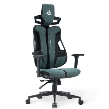 Геймерське крісло Cyberlux V8 Fabric Green (арт. GM-V8 FZ)