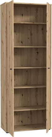 Книжкова шафа Newroom Shelf Artisan Oak Modern - 73.7x85.5x34.8 см (ШxВxГ) - Шафа з стоячою полицею - Lucius.Sixteen Кабінет Вітальня (82- Кабінет)