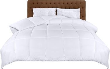 Плед Utopia Bedding 220x240 см: легкий плед з мікрофібри для 2 осіб (білий)