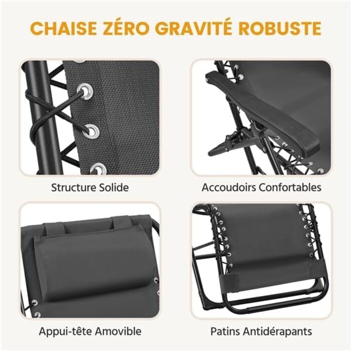 Розкішна садова лежанка Yaheetech з підголовником та тримачем для напоїв - розкладний лежак для відпочинку на вулиці