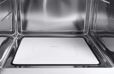 Мікрохвильова піч CASO MI 30 Ceramic Inverter, 30 л, 1000 Вт, нержавіюча сталь, срібляста - Переможець тесту Haus & Garten