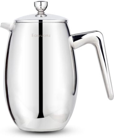French Press Easyworkz Nando: термо-кавоварка з нержавіючої сталі, 700 мл, подвійні стінки
