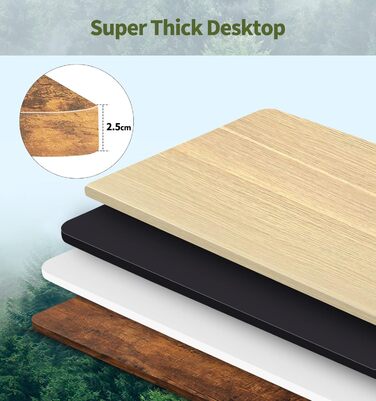 Регульований стіл MAIDeSITe 160 x 80 см з електроприводом та LED-підсвіткою (S1 Pro) сірий + вінтажний коричневий