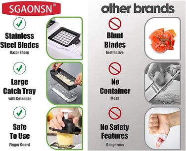 Багатофункціональний набір для нарізки овочів 22 в 1: спіралізатор, тертка, нарізчик для цибулі, картоплі, фруктів. Чорний