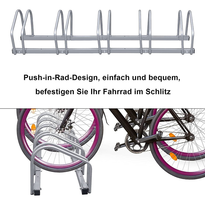 Настінна підвіска для велосипедів 2 шт. Ikodm, настінні кріплення для велосипедів, регульований кут нахилу 360 і відстань між стінками, для гаража і квартири з захистом рами, навантаження 30 кг (2 серії, 5 велосипедів / висота26x130x32 см)
