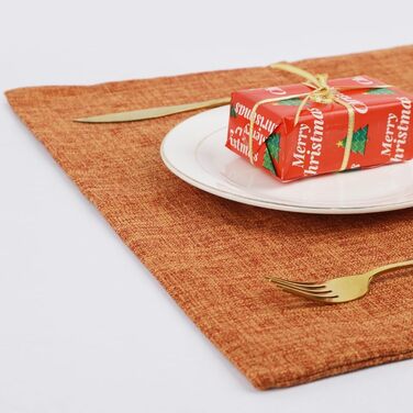 Набір тканинних серветок для столу (8 шт), Бордовий колір, Стійкі до тепла, Легко миються, Ідеально для святкування та декору