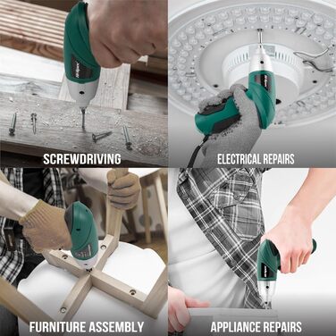 Набір інструментів Hi-Spec 25 предметів, зелений, компактний, для дому та офісу, базовий побутовий набір для ремонту в кейсі