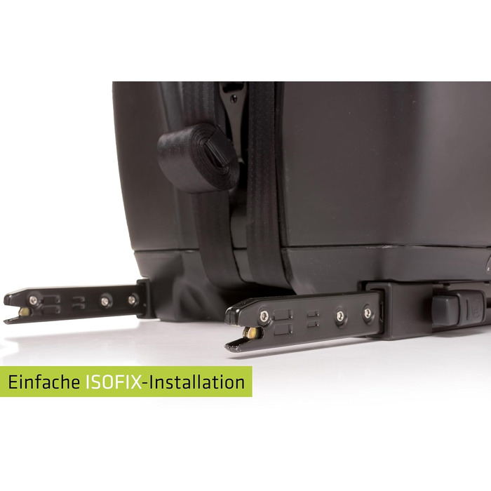 Автокрісло 4BABY Go-Fix Isofix 76-150 см, регульоване, з підкладкою, для дітей, I-Size (Мокко)