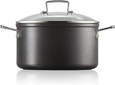 Каструля Fleischtopf Le Creuset з антипригарним покриттям, Ø 24 см, для всіх типів плит (включно з індукцією), антрацит/срібло