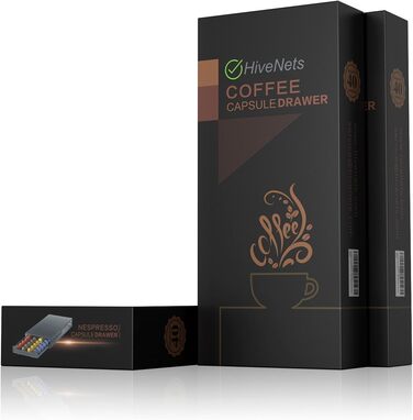 Утримувач для капсул кави, ящик-органайзер для Nespresso, вміщує 60 шт.