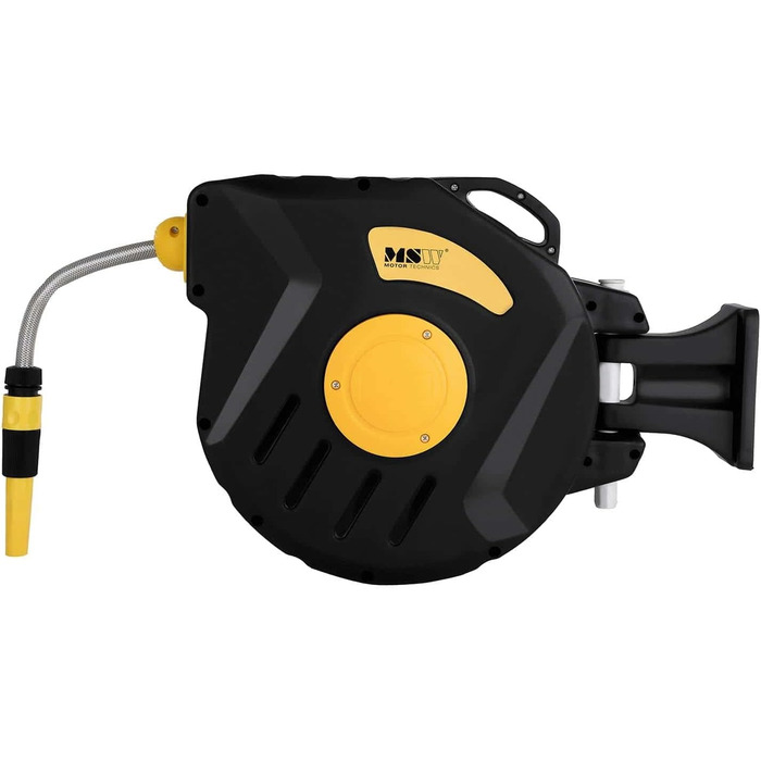 MSW Котушка для шланга PRO-W 20 (20 м) з автозмотуванням, 8 бар, пластиковий корпус