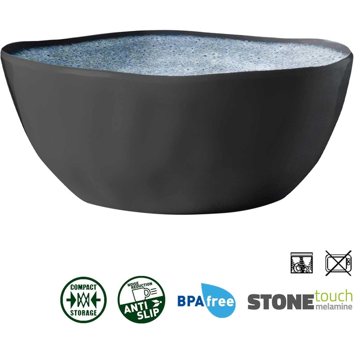 Набір посуду для кемпінгу Brunner Outdoor in Motion Melamin | 8 предметів (тарілки, миски, чашки) для 1-2 осіб | Tête a Tête Venetian | Зручний, міцний, антиковзний