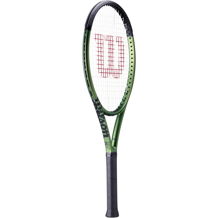 Тенісна ракетка Wilson Blade Jr v8.0, для дітей, з вуглецевого волокна, балансування з важкою ручкою 26
